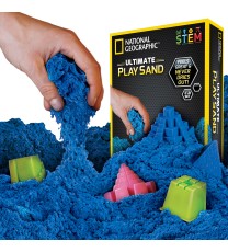 National Geographic kinetinio smėlio rinkinys (mėlynas)