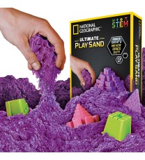 National Geographic kinetinio smėlio rinkinys (purpurinis)