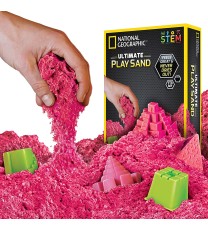 NATIONAL GEOGRAPHIC kinetinio smėlio rinkinys (rožinis)