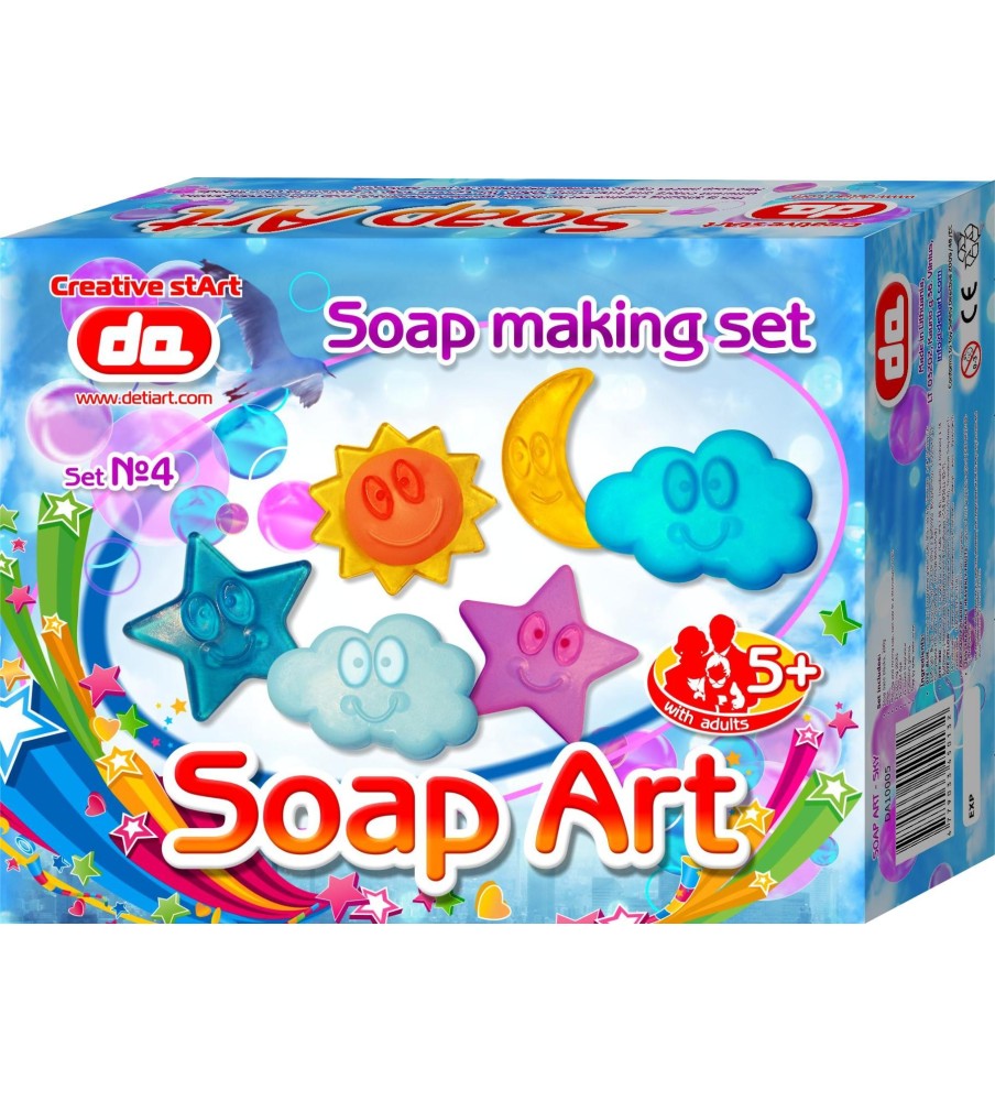 Muiliukų kūrybos rinkinys Soap Art - "Dangus" Muiliukų kūrybos rinkinys Soap Art - "Dangus"