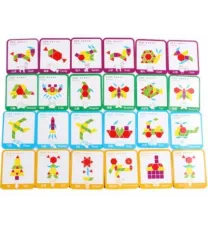 Lavinamoji medinė dėlionė vaikams, 155 detalės